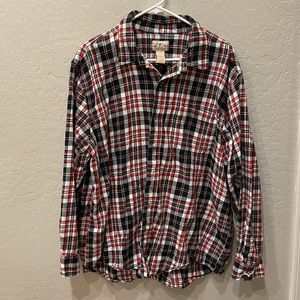 Orange and black flannel